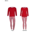 thumbnail image 5 of Conjunto de pijamas navideños a rayas para padres e hijos, nuevo estilo navideño europeo y americano, 5 of 5