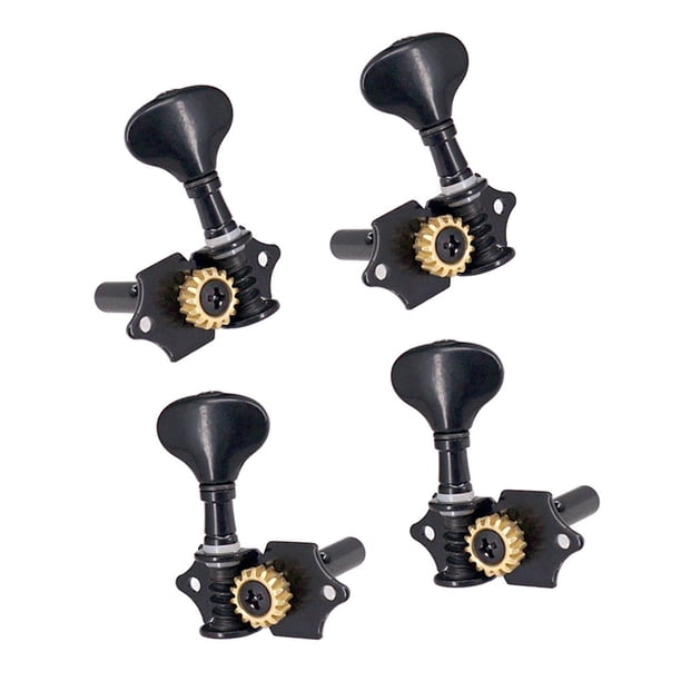Juego de Cabezales de afinación Yuyangstore para Ukulele eléctrico Negro
