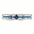 thumbnail image 4 of Edward Mirell Titanium Sapphire & Blue Anodized 4mm Band Size 8.5, 4 of 4
