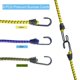 thumbnail image 2 of Bungee Cord High Elasticity Rubber Tied Rope with Hooks Outdoor Tent Assembly Camping Luggage Tool Outdoor Accessories,B, 2 of 5