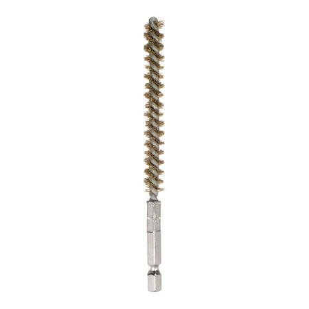 

Uxcell Brass Bore Brush 8mm Dia Cleaning Wire Brush with Handle 1/4 Inch Hex Shank for Tubes Ports Bearings
