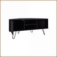thumbnail image 7 of TV Furniture | Mid-Century Modern Compact TV Stand for Small Spaces | Black | Engineered Wood, 7 of 7