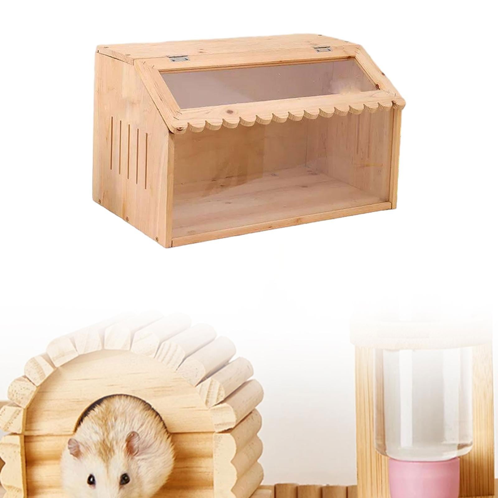 balikha Chicken Brooder Box Chicken Coop Small Animals Habitat Sturdy Incubator Wood Quail Cage for Birds Quails Hamsters Chick Ducks 50x30x30cm