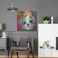 thumbnail image 5 of Luxe Metal Art 'Floral Hot Dog' by St. Hilaire Elizabeth, Metal Wall Art, 24"x24", 5 of 8