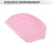 thumbnail image 4 of Sombrero de ciclismo Unique Bargains Mantener caliente Tapa forro duro de casco tela de forro polar rosa 27x22cm 1 Pcs, 4 of 7