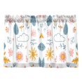 thumbnail image 7 of Yayeee Kitchen Curtains Tier Pair Light Filtering 27"x36" Rod Pocket Short Cafe Window Panel, Cartoon Doodles, 7 of 7
