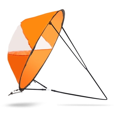 Foldable Kayak Sail With Clear Window - Downwind Sail For Kayaks & Inflatable Boats