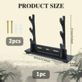thumbnail image 2 of 3-Tier Stand Katana Stand 39.5x8.9x31.5cm Wooden Katana Holder Black Swords Display Holder Wood Swords Racks for Home Decor Collectors Men Husband Gift, 2 of 8