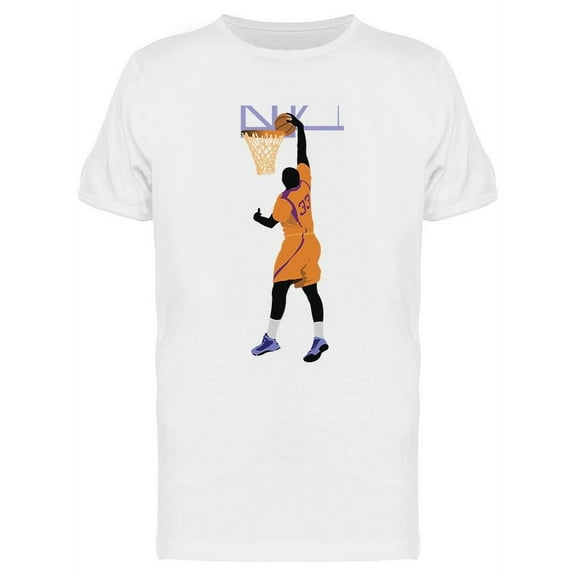 Basketball Dunk T-Shirt Men -Image by Shutterstock, Male x-Large