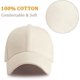 thumbnail image 3 of Gorra de béisbol, gorra de camionero con cierre a presión para deportes, estilo hip hop, golf, gorra para hombre, color beige, 3 of 5