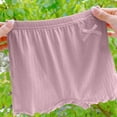 thumbnail image 4 of Lenpel Bike Shorts for Girls Toddler Soft Comfy Elastic Waist Ruffle Hem Under Dress Shorts Boxer Dance Shorts, 4 of 6