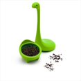 thumbnail image 5 of Lindos filtros de té de silicona con forma de animal, infusor de té, colador de té, regalo ideal para los amantes del té, colador de infusor de té de dinosaurio con cuchara de remojo (verde), 5 of 5