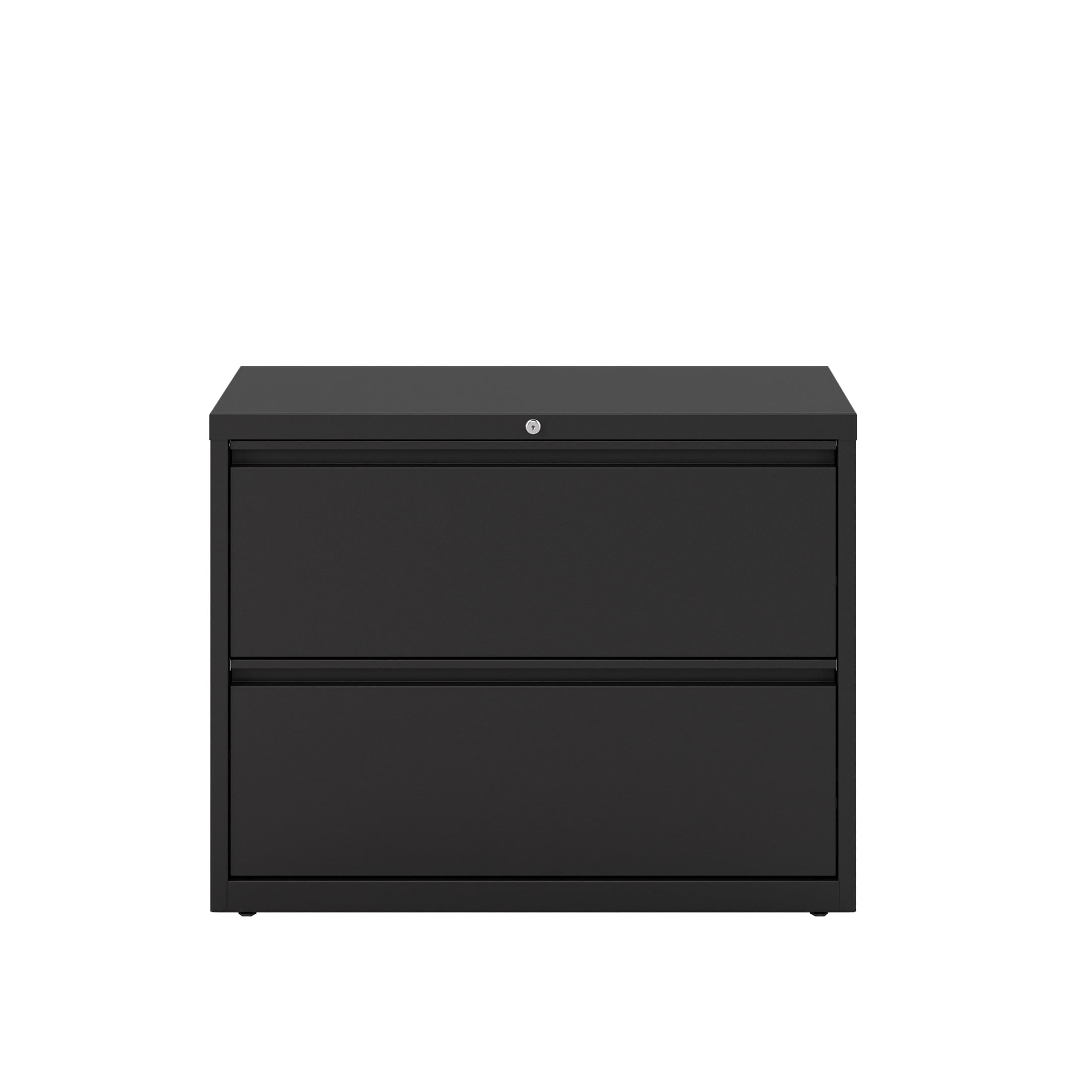 Hirsh 36 Inch Wide 2 Drawer Metal Lateral File Cabinet for Home and Office, Holds Letter, Legal and A4 Hanging Folders, Black