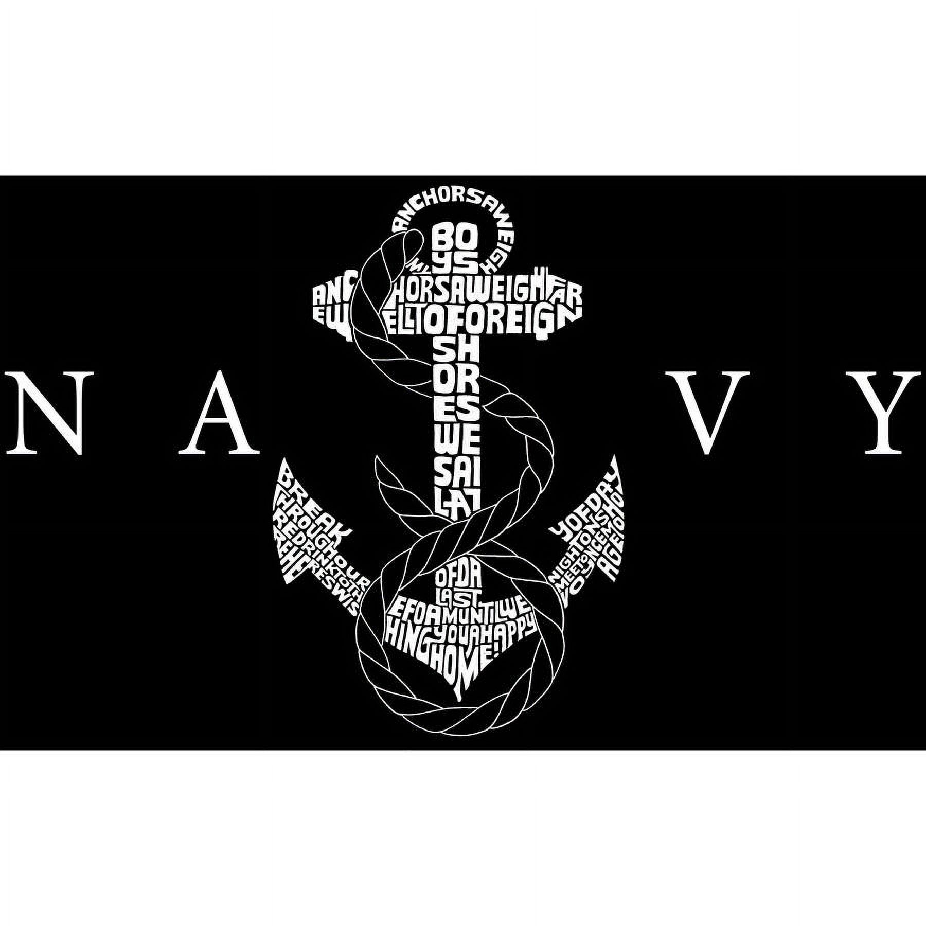 Men's Tank Top - Lyrics To Anchors Aweigh