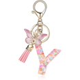 thumbnail image 2 of Porte-clés Lettre A-Z Pendentif Papillon à Franges Porte-Clés, 2 of 3
