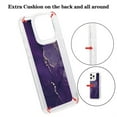 thumbnail image 3 of SaniMore Case for iPhone 14 Pro Max, Shockproof Ant-fall TPU Backplane Marble Stylish Pattern for Girls Women No-Yellowing Slim Lightweight for iPhone 14 Pro Max, Darkpurple, 3 of 11