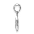 thumbnail image 2 of Sterling Silver Rhodium-plated Cubic Zirconia Star Pendant, 2 of 6