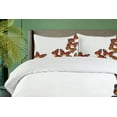thumbnail image 4 of Ambesonne Exotic Duvet Cover Sets, Spring Monarch Bug, 2-King, Dark Brown Marigold, 4 of 7