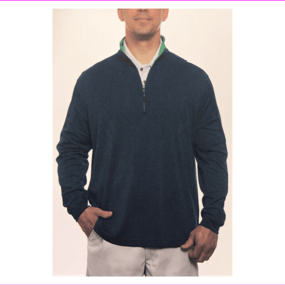 Pebble Beach Pebble Beach Men DryLuxe Performance 1/4 Zip Sun