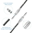 thumbnail image 3 of Uxcell Guitar Instrument Cable Straight to Straight Black White 3 Feet, 1/4 inch 2 pack, 3 of 6