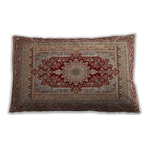 Ahgly Company Outdoor Rectangular Traditional Lumbar Throw Pillow, 13 inch by 19 inch