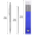 thumbnail image 4 of Crayon Mécanique d'Ingénierie en Acier Inoxydable Portable de Remplacement Anti-Rouille pour Étudiants Outils de Design de Dessin, 4 of 7