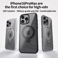 thumbnail image 3 of ELEHOLD Clear Case for iPhone 16 Pro, Magnetic Translucent Clear Case with Invisible Stand,Clear, 3 of 6