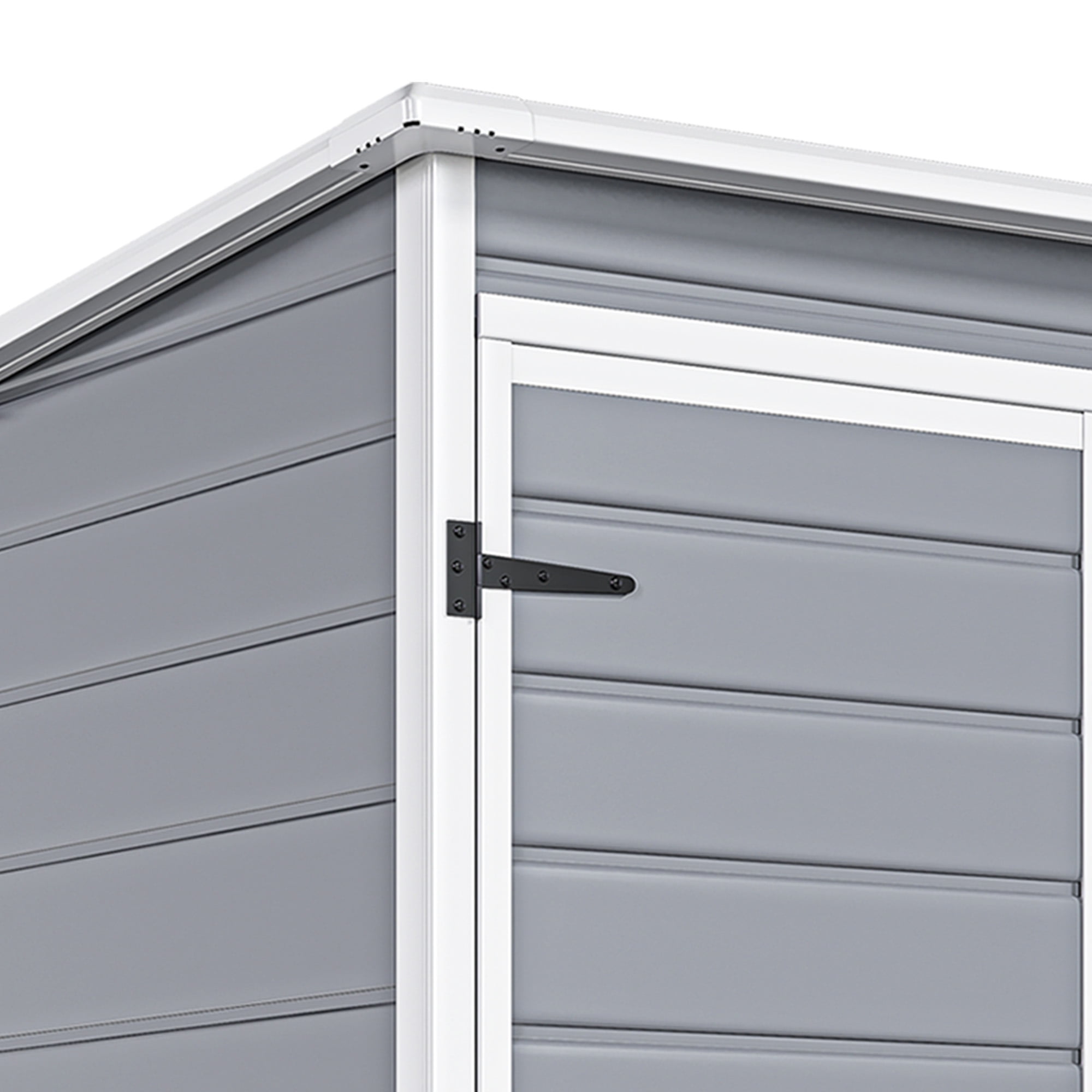 Uforic Resin Outdoor Storage Shed, 5x3 FT with Floor All-Weather Resin Storage Shed with Lockable Door & Window, Waterproof