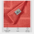 thumbnail image 4 of Alfombrillas de baño Feather & Stitch, 100% algodón, rizo, coral, 30 x 21 cm, 4 of 7