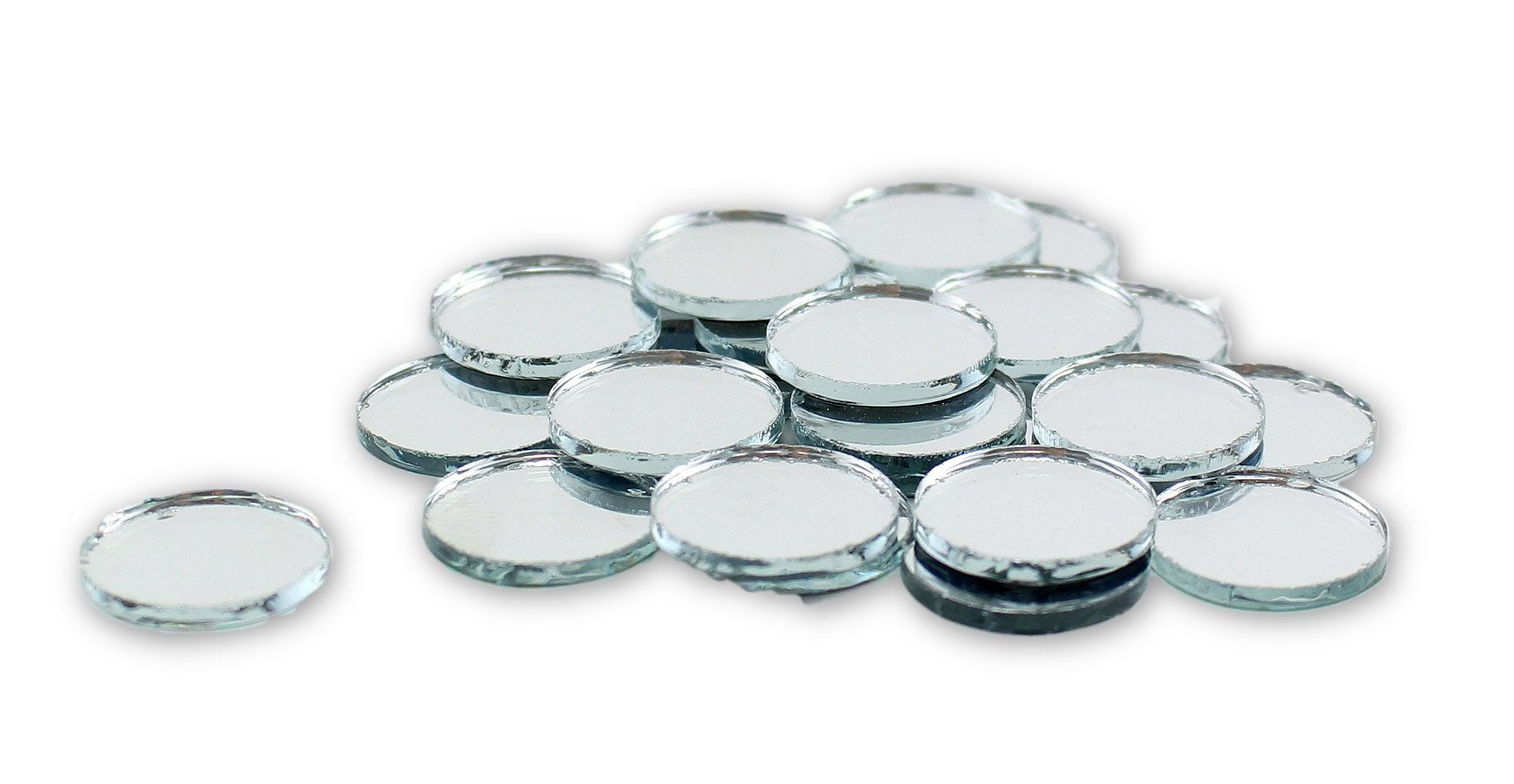 0.75 inch Small Mini Round Craft Mirrors Bulk 100 Pieces Mirror Mosaic