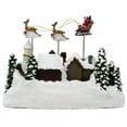 thumbnail image 2 of Kurt Adler 12-Inch Battery Operated Musical LED Village with Santa and Deer, 2 of 4