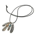thumbnail image 3 of Bohemian Pendant Necklace Angel Feather Charms Jewelry, 3 of 8