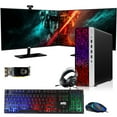 thumbnail image 1 of Restored HP G3 Gaming Desktop PC,Intel Core i7 6th Gen,AMD RX 550 Graphics,32GB RAM,240GB SSD + 3TB HDD,MTG 27 Inch Dual Monitor,RGB Keyboard Mouse,Headphone,Webcam,Windows 11 Pro, 1 of 9