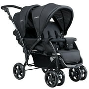 Costway Double Stroller Foldable Baby Twin Lightweight Travel Stroller Infant Pushchair Black