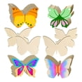 thumbnail image 6 of 48pcs Butterfly Unfinished Wooden Blank Slices Cutouts for DIY Painting Tags Wood Pieces Embellishments Home Decorations, 6 of 8