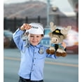 thumbnail image 5 of DolliBu Squat Reindeer Police Officer Plush Toy – Super Soft Reindeer Cop Stuffed Animal Dress Up Cop Uniform and Cap Outfit, Fluffy Reindeer Policeman Toy Plush Gift for Kids – 8.5 Inches, 5 of 7