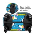 thumbnail image 4 of Xecao Color Dachshund Dog print Elastic Luggage Cover, with double-sided print , is perfect for travel, business, and daily use, 4 of 9