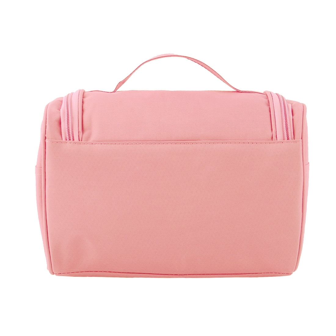 Unique Bargains Travel Toiletry Bag Wash Cosmetic Organizer with Hanging Hook Pink
