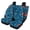 Blue & Red Tiger Stripe Pattern, variant on Uourmeti Cow Print Faux Fur Pattern Car Seat Covers Breathable Car Seat Covers Full Set Interior Accessories Polyester Car Seat Protector Cushion Fit for Cars Trucks