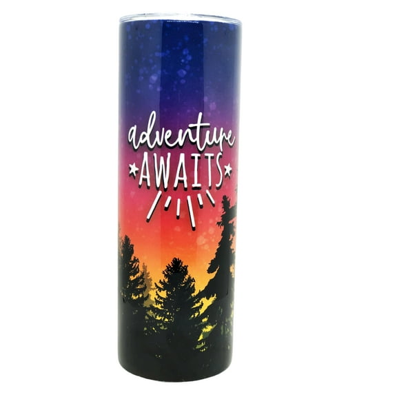 Adventure Awaits 20oz. Sublimated Tumbler
