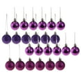 thumbnail image 1 of 24pcs 4cm Adornos Bos de Navidad Árbol Decoración colgante Púrpura Colcomx Bolas de Navidad, 1 of 8