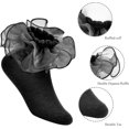thumbnail image 6 of 2 Pairs Toddler Socks Girls Kids Cute Big Double-Layer Lace Frilly Dress Ruffle Socks for Little Girls, 6 of 6