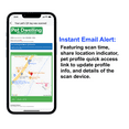 thumbnail image 5 of Pet Dwelling Smart NFC-QR Code Pet ID Tag - Online Pet Profile - Instant Email Alert - Scanned QR Tag GPS Location (Gold Paw), 5 of 8