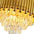 thumbnail image 6 of MONIPA Modern Gold Electric Crystal Pendant Chandelier, 6 of 7