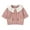 Pink, variant on Mercatoo Baby Girls Knit Cardigan Sweater Floral Embroidery Collar Cardigan Button Up Knitted Sweater Jacket Fall Outerwear