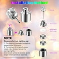 thumbnail image 5 of VOCOO 5 Pairs LED Light up Earrings, LED Studs Earrings Party Flashing Blinking Stainless Steel Earring, Color Changing Glow Stud Earrings Christmas Gifts for Women Men Girlfriend Boyfriend, 5 of 6