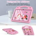 thumbnail image 4 of Cowithday Kids Case for Walmart ONN 10.1 Inch Tablet Gen 3 2022(Model:100071485), EVA Dropproof Handle Kids Friendly Rugged Lightweight Child Cover for Walmart Onn 10.1 Inch 3nd Gen Tablet, Pink, 4 of 7