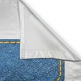 thumbnail image 3 of Ambesonne Letter H Kitchen Curtains, Denim Writing, 55"x45", Blue Marigold, 3 of 3