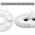 thumbnail image 3 of 6 Pack Mop Heads Replacements Washable Microfiber Spin Mop Refill Cleaning Supplies for Home, Office, Industrial and Commercial Use,Compatible with Hurricane,Mopnado Spin Mop, 3 of 7
