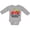 AC-Heather Grey, variant on I'll Be Home for Christmas Truck with Tree Boys or Girls Long Sleeve Baby Bodysuit